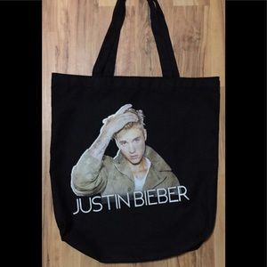 🎈Justin Bieber Large Canvas Tote 🎈